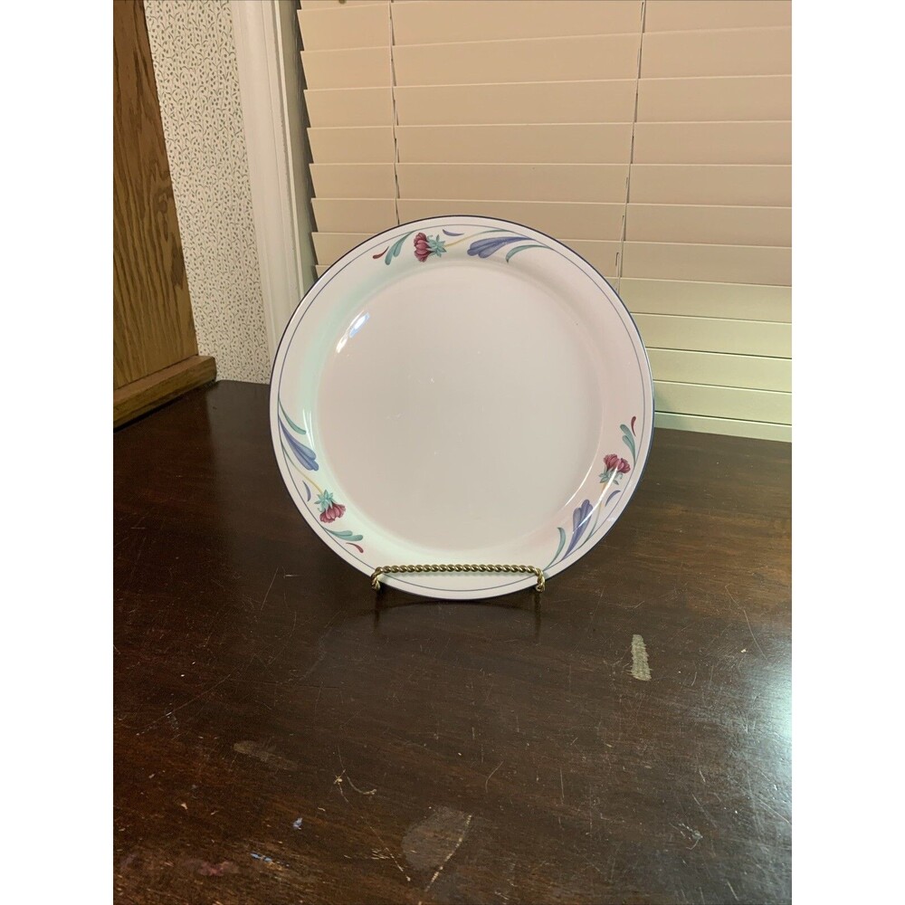 Lenox Chinastone Chop Plate / Round Platter - Poppies On Blue - 12 5/8"